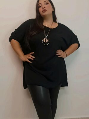 ΜΠΛΟΥΖΑ OVERSIZE ΜΕ ΚΟΛΙΕ Κ ΑΝΟΙΓΜΑΤΑ ΣΤΟ ΠΛΑΙ