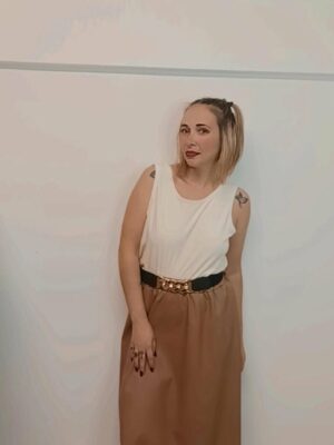 ΦΟΥΣΤΑ ΜΑΚΡΙΑ ΜΕ ΖΩΝΗ ΔΕΡΜΑΤΙΝΗΣ